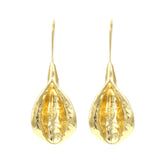 Flaxmaker Vintage Holiday Style Metal Earrings